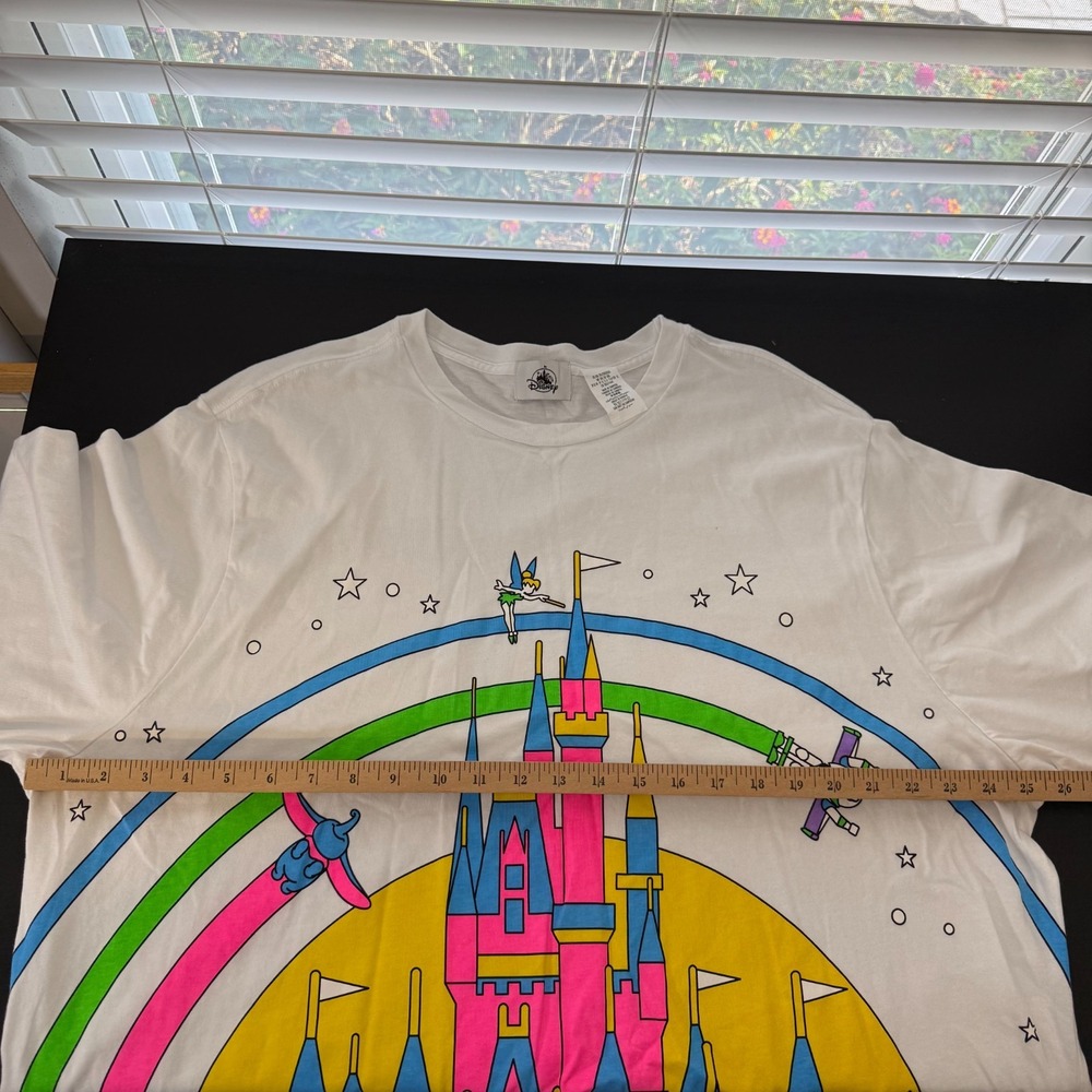 Disney World Parks 2024 Bright Neon Sleeping Beauty's Castle T-Shirt Size‎ 3XL - Picture 10 of 12